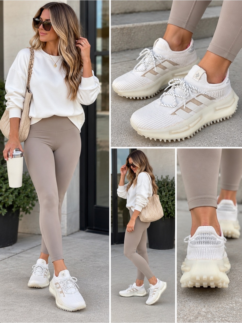 Adidas NMD Women's Athletic Sneakers Cloud White (Fits a women’s size 7)